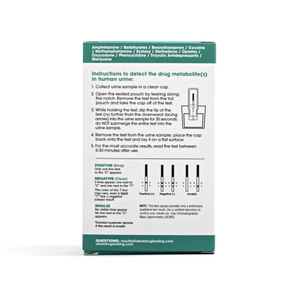 Instructions for 12 Panel Urine Drug Test Kit
