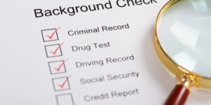 background check shows failed drug test results