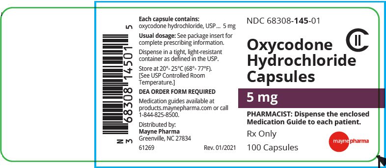 OxyCodone Hydrochloride Capsules Label 